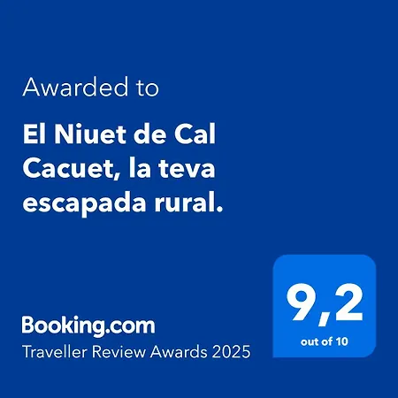 El Niuet De Cal Cacuet, La Teva Escapada Rural. Apartamento